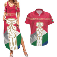 Italy Abruzzo Couples Matching Summer Maxi Dress and Hawaiian Shirt Emblem With Flag Style LT19