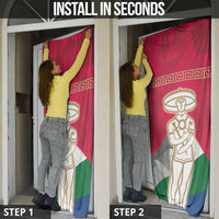 Italy Abruzzo Door Cover Emblem With Flag Style - Wonder Print Shop