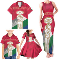 Italy Abruzzo Family Matching Tank Maxi Dress and Hawaiian Shirt Emblem With Flag Style LT19