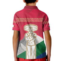 Italy Abruzzo Kid Polo Shirt Emblem With Flag Style LT19