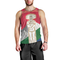 Italy Abruzzo Men Tank Top Emblem With Flag Style LT19