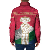 Italy Abruzzo Padded Jacket Emblem With Flag Style - Wonder Print Shop