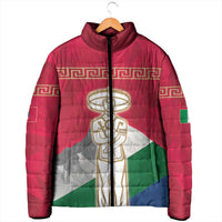 Italy Abruzzo Padded Jacket Emblem With Flag Style - Wonder Print Shop