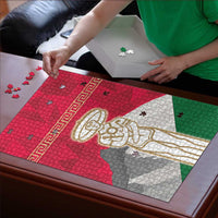 Italy Abruzzo Puzzle Emblem With Flag Style - Wonder Print Shop