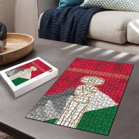 Italy Abruzzo Puzzle Emblem With Flag Style - Wonder Print Shop