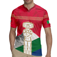 Italy Abruzzo Rugby Jersey Emblem With Flag Style LT19