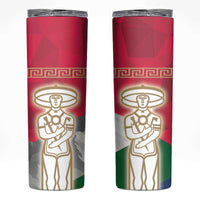 Italy Abruzzo Skinny Tumbler Emblem With Flag Style - Wonder Print Shop
