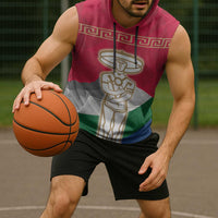 Italy Abruzzo Sleeveless Hoodie Emblem With Flag Style - Wonder Print Shop