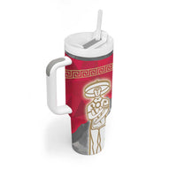 Italy Abruzzo Tumbler With Handle Emblem With Flag Style - Wonder Print Shop