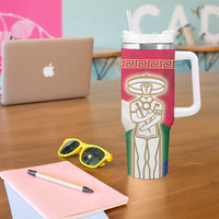 Italy Abruzzo Tumbler With Handle Emblem With Flag Style - Wonder Print Shop