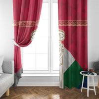 Italy Abruzzo Window Curtain Emblem With Flag Style - Wonder Print Shop