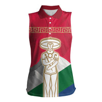 Italy Abruzzo Women Sleeveless Polo Shirt Emblem With Flag Style LT19