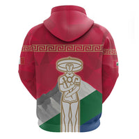 Italy Abruzzo Zip Hoodie Emblem With Flag Style LT19