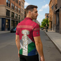 Italy Abruzzo Zipper Polo Shirt Emblem With Flag Style - Wonder Print Shop