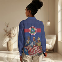 Liberia Flag Day Women Casual Shirt Lone Star Heritage Pride