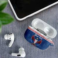 Personalized Serbia Christmas Eagle AirPods Case Srecan Bozic Tee - Wonder Print Shop
