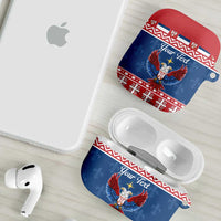 Personalized Serbia Christmas Eagle AirPods Case Srecan Bozic Tee - Wonder Print Shop