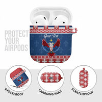 Personalized Serbia Christmas Eagle AirPods Case Srecan Bozic Tee - Wonder Print Shop