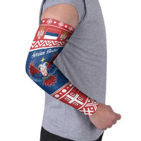 Personalized Serbia Christmas Eagle Arm Sleeves Srecan Bozic Tee - Wonder Print Shop