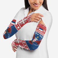Personalized Serbia Christmas Eagle Arm Sleeves Srecan Bozic Tee - Wonder Print Shop