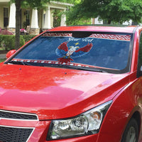 Personalized Serbia Christmas Eagle Auto Sun Shade Srecan Bozic Tee - Wonder Print Shop