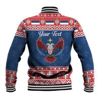 Personalized Serbia Christmas Eagle Baseball Jacket Srecan Bozic Tee - Wonder Print Shop