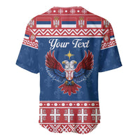 Personalized Serbia Christmas Eagle Baseball Jersey Srecan Bozic Tee - Wonder Print Shop