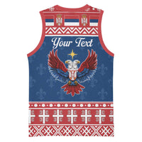 Personalized Serbia Christmas Eagle Basketball Jersey Srecan Bozic Tee - Wonder Print Shop
