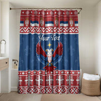 Personalized Serbia Christmas Eagle Bathroom Set Srecan Bozic Tee - Wonder Print Shop