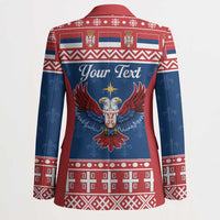 Personalized Serbia Christmas Eagle Blazer Srecan Bozic Tee - Wonder Print Shop