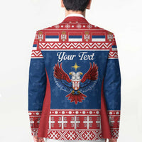 Personalized Serbia Christmas Eagle Blazer Srecan Bozic Tee - Wonder Print Shop
