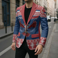 Personalized Serbia Christmas Eagle Blazer Srecan Bozic Tee - Wonder Print Shop