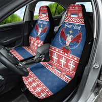Personalized Serbia Christmas Eagle Car Seat Cover Srecan Bozic Tee - Wonder Print Shop
