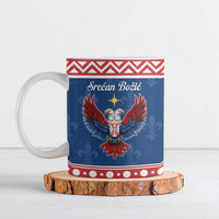 Personalized Serbia Christmas Eagle Ceramic Mug Srecan Bozic Tee - Wonder Print Shop