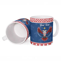 Personalized Serbia Christmas Eagle Ceramic Mug Srecan Bozic Tee - Wonder Print Shop