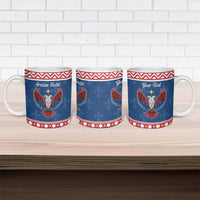 Personalized Serbia Christmas Eagle Ceramic Mug Srecan Bozic Tee - Wonder Print Shop