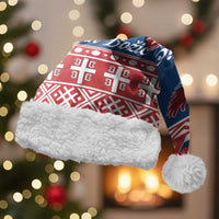 Personalized Serbia Christmas Eagle Christmas Santa Hat Srecan Bozic Tee - Wonder Print Shop