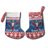 Personalized Serbia Christmas Eagle Christmas Stocking Srecan Bozic Tee - Wonder Print Shop
