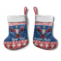 Personalized Serbia Christmas Eagle Christmas Stocking Srecan Bozic Tee - Wonder Print Shop