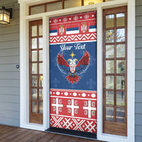 Personalized Serbia Christmas Eagle Door Cover Srecan Bozic Tee - Wonder Print Shop