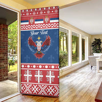 Personalized Serbia Christmas Eagle Door Cover Srecan Bozic Tee - Wonder Print Shop
