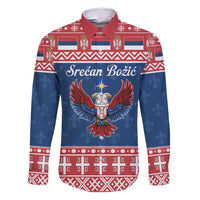 Personalized Serbia Christmas Eagle Family Matching Summer Maxi Dress and Hawaiian Shirt Srecan Bozic Tee - Wonder Print Shop