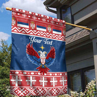 Personalized Serbia Christmas Eagle Garden Flag Srecan Bozic Tee - Wonder Print Shop