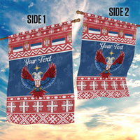 Personalized Serbia Christmas Eagle Garden Flag Srecan Bozic Tee - Wonder Print Shop