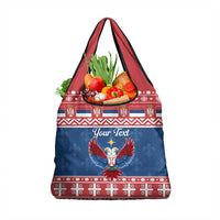 Personalized Serbia Christmas Eagle Grocery Bag Srecan Bozic Tee - Wonder Print Shop