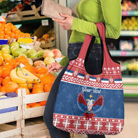 Personalized Serbia Christmas Eagle Grocery Bag Srecan Bozic Tee - Wonder Print Shop