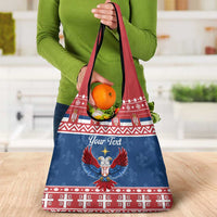 Personalized Serbia Christmas Eagle Grocery Bag Srecan Bozic Tee - Wonder Print Shop