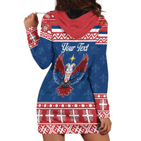 Personalized Serbia Christmas Eagle Hoodie Dress Srecan Bozic Tee - Wonder Print Shop