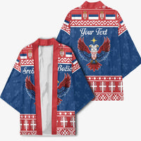Personalized Serbia Christmas Eagle Kimono Srecan Bozic Tee - Wonder Print Shop