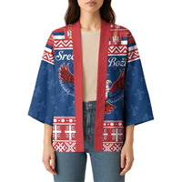 Personalized Serbia Christmas Eagle Kimono Srecan Bozic Tee - Wonder Print Shop